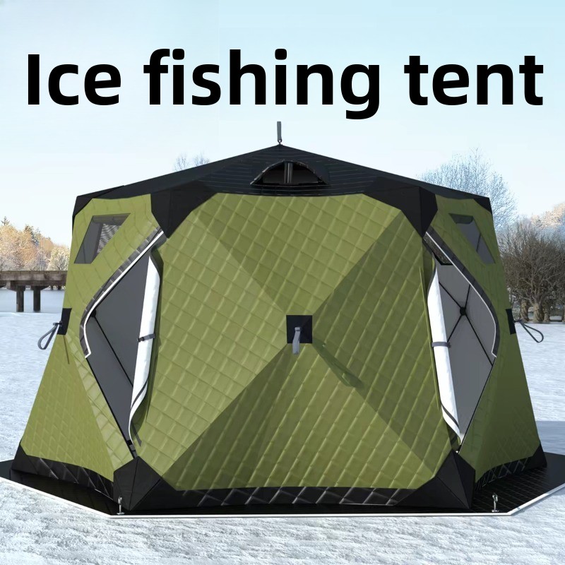خيمة صيد السمك الشتوية سداسية  - مراجعة Fishing Equipment You Need وسعره